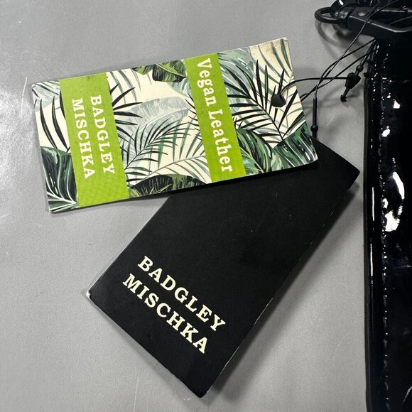 Badgley Mischka Sequins Wool Crossbody Vegan Leather Party Cocktail Purse Bag - Picture 12 of 15